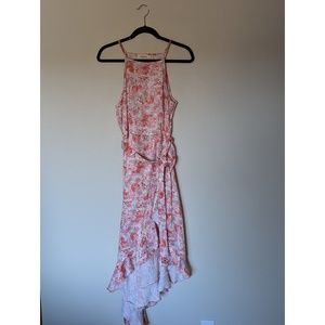 Peach Love California Floral Summer Dress Size L
